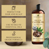 Handcraft Blends Organic Castor Oil 8 Fl Oz 100 Pure and Natural Premium Grade Carrier Oil Hair Eyelashes and Eyebrows H