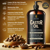 INFINA ESSENTIALS Pure Cold Pressed HexaneFree Castor Oil Glass Bottle for Hair Growth Face Scalp Skin Eyelashes Nourish