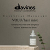 Davines VOLU Mist LeaveOn Root Lifting Spray for Added Volume Suitable for All Hair Types Weightless Formula Leaves Hair