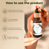 Lia Organics Hair Growth Oil Organic Vegan cruelty free Rosemary oil castor oil pumpkin seed oil amla oil etc For thick