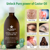 GoodBye Company USDA Organic ColdPressed Castor Oil 169 oz Amber Glass Bottle HexaneFree Extra Virgin Food Grade for Hai