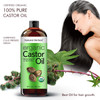 Natural Riches Organic Castor Oil Cold Pressed USDA Certified for Hair Growth Thicker Eyelashes Eyebrows Moisturizes Dry