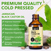 Jamaican Black Castor Oil for Hair Growth Skin Condition Eyebrows Eyelashes Nail Care Grow Moisturizing Massage Oil for