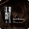 BOLDIFY Hair Fibers 12g Fill In Thinning and Fine Hair for an Instantly Fuller Thicker Look 14 Shades for Women Men Dark