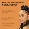 African Pride Black Castor Miracle Hair Scalp Sealing Oil Hair Oil with Black Castor Tea Tree Soybean Oil for Moisture L