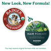 Badger Hair Pomade for Men Organic Easy to Use Subtle Masculine Scent Medium Hold Hair Pomade with Medium Shine Finish N