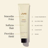 JVN No Heat Complete Air Dry Cream 5 Fl Oz Hair Smoothing Cream Enhances Your Natural Texture Curl Cream and Wavy Hair P