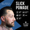 Victory Crown Slick Pomade High Hold High Shine Natural Hair Styling Grease for Sleek Polished Looks 34 Oz