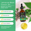 Tiuedu 2PCS Jamaican Black Castor Oil for Hair GrowthThicker Eyelashes EyebrowsCastor Oil for FaceBody Skin100 Pure Cold