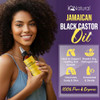 4oz Organic Cold Pressed Jamaican Black Castor Oil for Hair Growth and Damaged Dry Scalp Unscented HexaneFree