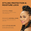 African Pride Black Castor Miracle Extra Hold Braid Loc Twist Gel Extreme Hold Braiding Hair Gel Edge Control Tames Friz