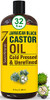 Seven Minerals Pure Jamaican Black Castor Oil Big 32 fl oz Bottle Unrefined Hexane Free for Hair Growth Thicker Eyelashe
