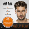 Steezee Clever Clay Natural Finish Styling Hair Clay for Men All Hair Types Reworkable All Day Hold Cruelty Free Paraben