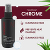 Maxxam Chrome Leavein Hair Oil Treatment with Argan Oil Heat Shield for Dry Hair to Control Frizz and Add Shine 3 Fl Oz