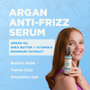 Soapbox Argan Oil Smoothing Serum AntiFrizz Serum For All Hair Types with Shea Butter Vitamin E Repairs Damage Controls