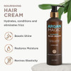 Argan Magic Nourishing Hair Cream Hydrates Conditions and Eliminates Frizz for All Hair Types Seals in Shine Made in USA
