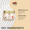 African Pride Moisture Miracle Moroccan Clay Shea Butter Heat Activated Masque For Natural Coils Curls Detoxes Softens R