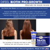 Difeel ProGrowth Biotin Hair Mask 12 oz with Biotin Hair Oil 71 oz 2Piece Set