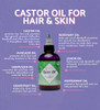 Fancy Free Hair and Skin Castor Oil Hair Skin Blend 4 oz Lightweight Nourishing Oil for Moisture Shine