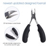 Oneleaf Toenail Clipper Set For Thick and Ingrown Toenails with Toenail Cleaner/Lifter - Premium Professional Stainless Steel Pedicure Tools for Foot