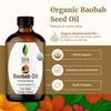 SVA Baobab Seed Oil Organic 4 Fl Oz 100 Natural Cold Pressed Organic Baobab Oil for Face Skin Care Hair Care Scalp Massa