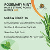 Sunny Isle Rosemary Mint Hair and Strong Roots Butter 8oz Infused with Biotin Jamaican Black Castor Oil Strengthen and N
