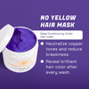 NOW BEAUTY Deep Conditioning Purple Mask For Dry Damaged Blonde Hair Regenerating Vegan Color Safe SulfateFree For All G