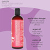 PURA DOR 16 Oz Apple Cider Vinegar Thin2Thick Shampoo Biotin Castor Oil for Reduced Frizz Split Ends Clarifying Detox No