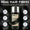 Hair Illusion Black Real Hair Fibers for Thinning Hair 100 Natural Texture Non Synthetic Hair Fibers Bald Spot Cover Up