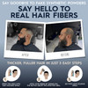 Hair Illusion Black Real Hair Fibers for Thinning Hair 100 Natural Texture Non Synthetic Hair Fibers Bald Spot Cover Up