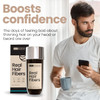 Hair Illusion Dark Brown Real Hair Fibers for Thinning Hair 100 Natural Texture Non Synthetic Hair Fibers Bald Spot Cove