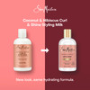 SheaMoisture Curl & Style Milk Coconut & Hibiscus with Silk Protein & Neem Oil for Thick, Defined, Curly Hair Fair Trade, Sulfate-Free 8 oz