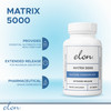 Elon Matrix 5000 Biotin 5000mcg Vitamins for Hair Growth wExtended Release Promotes Healthy Strong Hair Pack of 2 120 Da