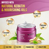 Jenoris Keratin Hair Mask for Dry Damaged Frizzy Hair Deep Conditioning Treatment with Natural Omega 369 Complex Pistach