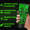 Beard Wash Shampoo Conditioner 11in1 GROW Hair Beard Growth Wash with Biotin Castor Oil Peppermint Keratin Supports Thic
