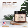 damila Keratin Hair Mask Deep Conditioning for Dry Damaged Curly Frizzy Hair Repairs Split Ends Restores Silkiness and S