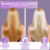 Purple Hair Mask Deep Conditioner and Toner for Blonde Brassy Hair Hydrating Repair and After Bleach Treatment for Damag