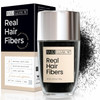 Hair Illusion Black Real Hair Fibers for Thinning Hair 100 Natural Texture Non Synthetic Hair Fibers Bald Spot Cover Up
