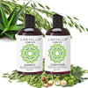 Laritelle Organic Travel Size Shampoo 2 oz Travel Size Conditioner 2 oz Organic Quinoa Keratin Follicle Stimulating Rose