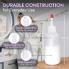 BRIGHTFROM Squeeze Hair Color Applicator Bottles with Red Top Cap, 4 OZ Empty Plastic Containers, Refillable, Leak Proof - Open/Close Nozzle - Multi