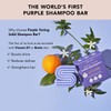 Kitsch Toning Purple Shampoo For Blondes Color Treated Hair Shampoo Bar For Women and Men Biotin Shampoo for Strengtheni