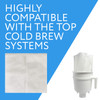 IMPRESA Cold Brew Filter Bags Disposable Bags for Iced Batch Coffee RipResistant Paper Coffee Filters Compatible with To