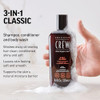American Crew Shampoo Conditioner Body Wash for Men 3in1 84 Fl Oz