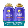 OGX Thick Full Biotin and Collagen for Hair Volume Body Sulfate Free Volumizing Shampoo Conditioner Set for Fine Thinnin