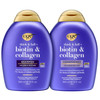 OGX Thick Full Biotin and Collagen for Hair Volume Body Sulfate Free Volumizing Shampoo Conditioner Set for Fine Thinnin