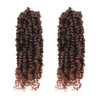 TOYOTRESS Tiana Passion Twist Hair 10 inch 2 Pcs Pretwisted Crochet Braids Ombre Brown Synthetic Braiding Hair Extension
