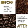 Curly Hair Shampoo and Conditioner Set for Curly Hair Increase Hydration Gloss Repairs Strengthens Hair for Smooth Bounc
