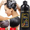 WIZOLA Herbal Black hair dye shampoo 3 in 1 black hair shampoo for Cover Gray White Hair Permanent natural black hair dy