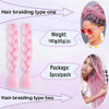 Ombre Braiding hair synthetic Crochet braids twist 24inch 5pcslot 100g Ombre two three tone Jumbo braid hair extensions