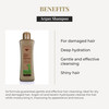 SALERM Argan Shampoo Biokera Natura 300 ml for Damaged Hair with Argan and Cotton Oil Deep Hydration Gentle and Effectiv